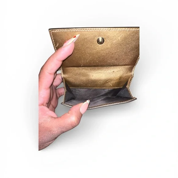 Gucci Guccissima copper leather GG heart French wallet. - Picture 4 of 7